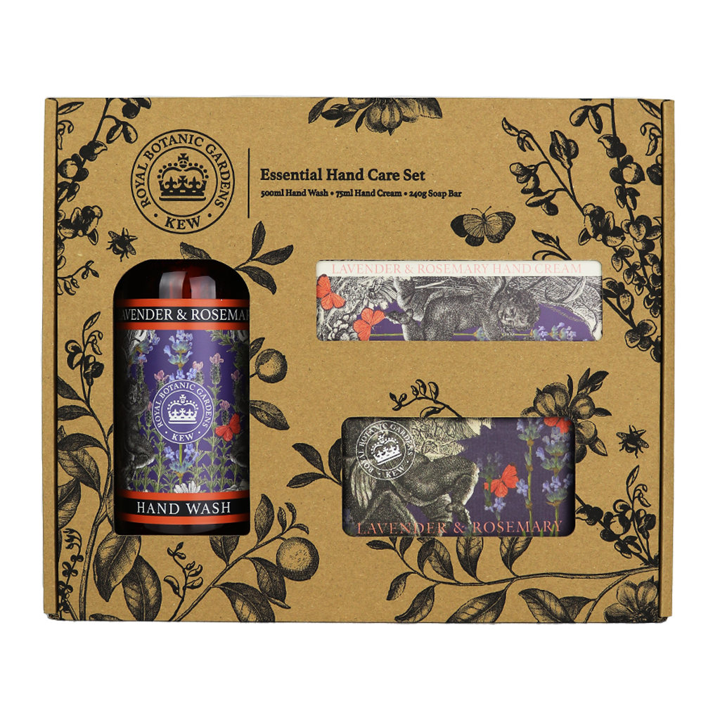 Kew Gardens Lavender and Rosemary Essential Hand Care Gift Box