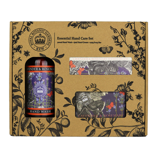 Kew Gardens Lavender and Rosemary Essential Hand Care Gift Box