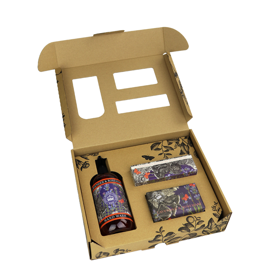 Kew Gardens Lavender and Rosemary Essential Hand Care Gift Box