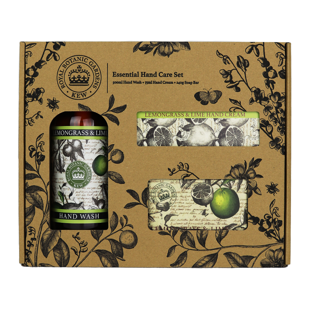 Kew Gardens Lemongrass and Lime Essential Hand Care Gift Box