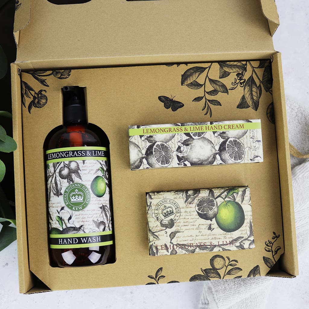 Kew Gardens Lemongrass and Lime Essential Hand Care Gift Box