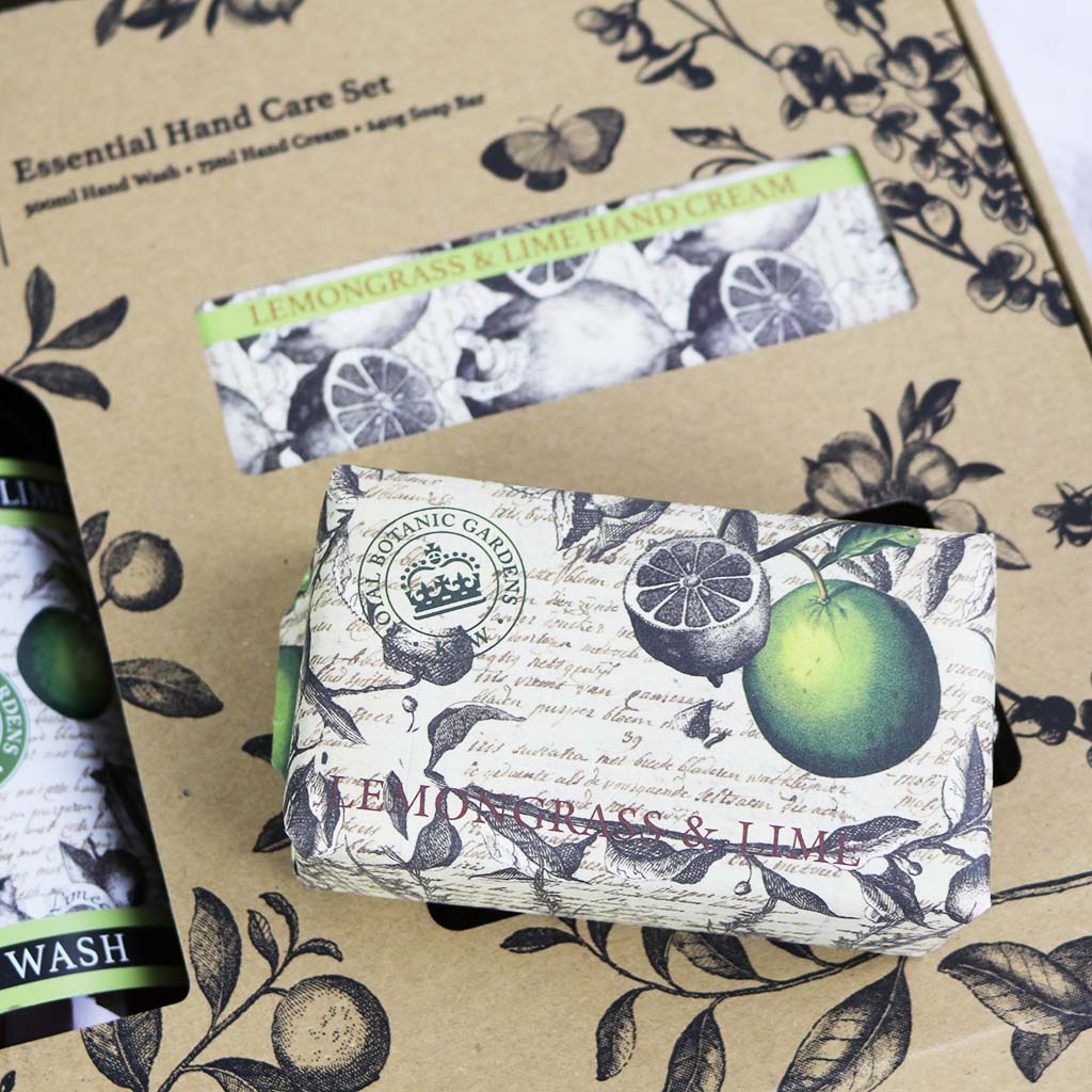 Kew Gardens Lemongrass and Lime Essential Hand Care Gift Box