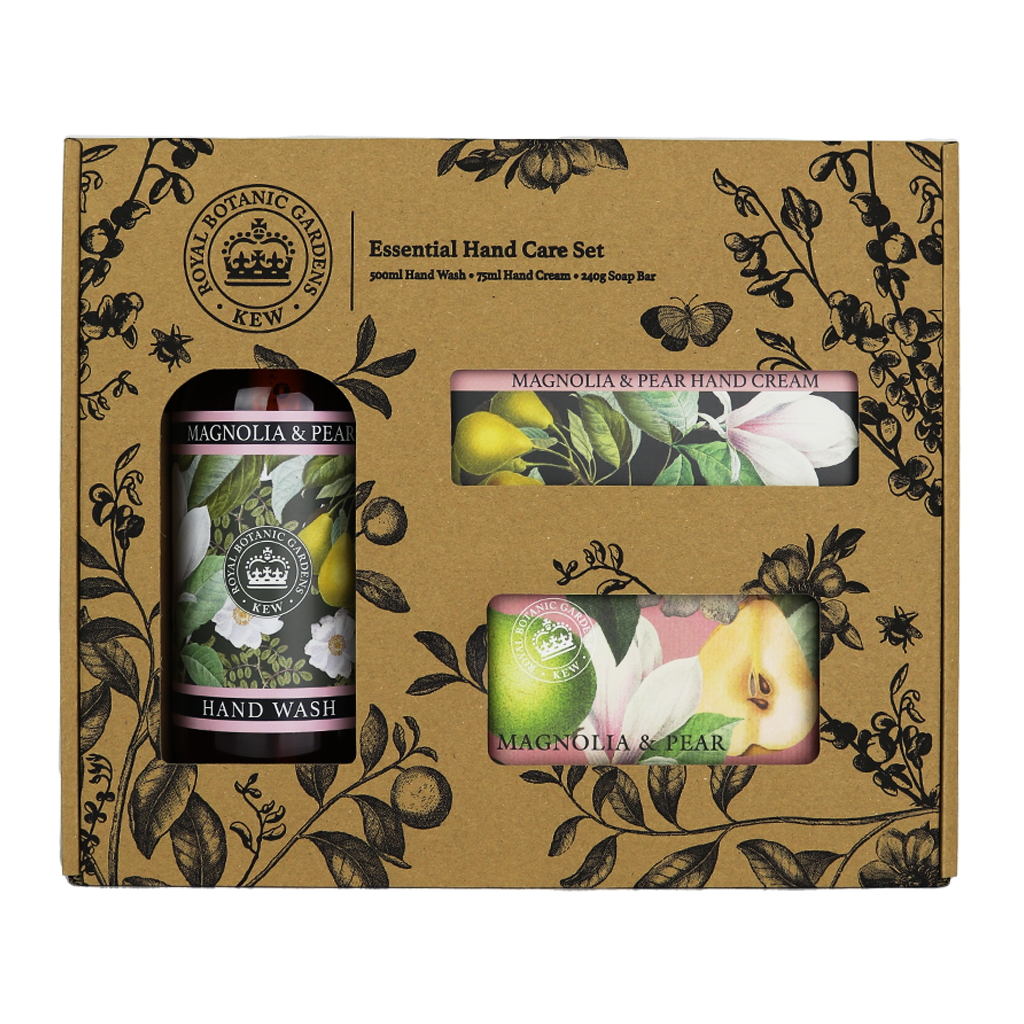 Kew Gardens Magnolia and Pear Essential Hand Care Gift Box