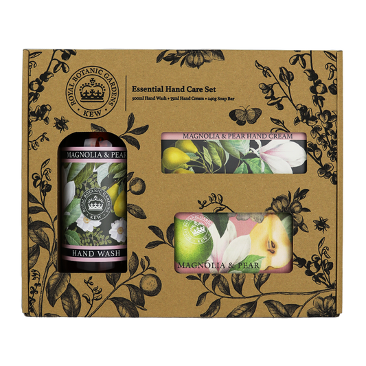 Kew Gardens Magnolia and Pear Essential Hand Care Gift Box