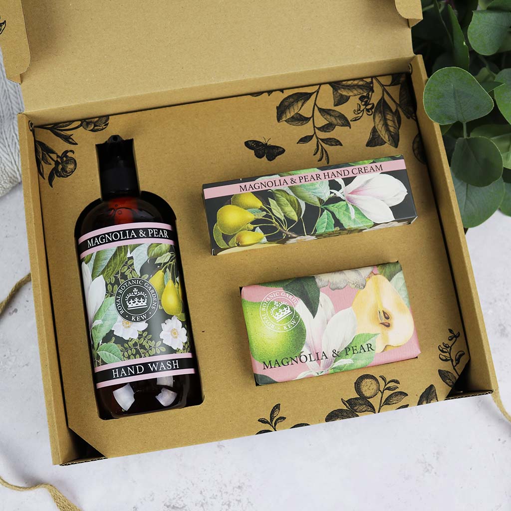 Kew Gardens Magnolia and Pear Essential Hand Care Gift Box