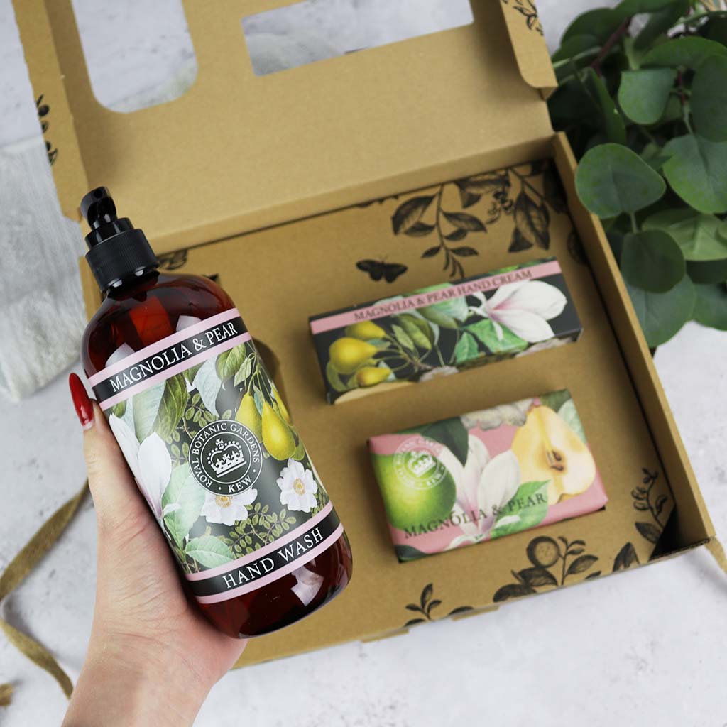 Kew Gardens Magnolia and Pear Essential Hand Care Gift Box