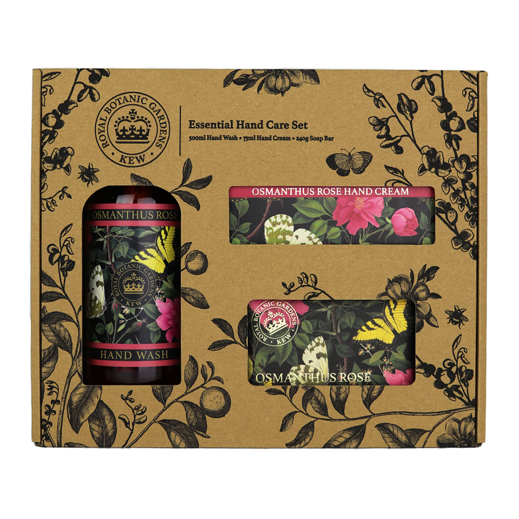 Kew Gardens Osmanthus Rose Essential Hand Care Gift Box