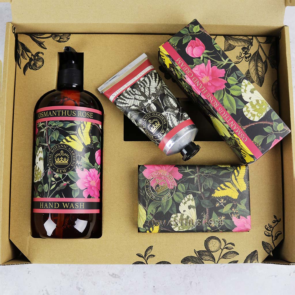 Kew Gardens Osmanthus Rose Essential Hand Care Gift Box