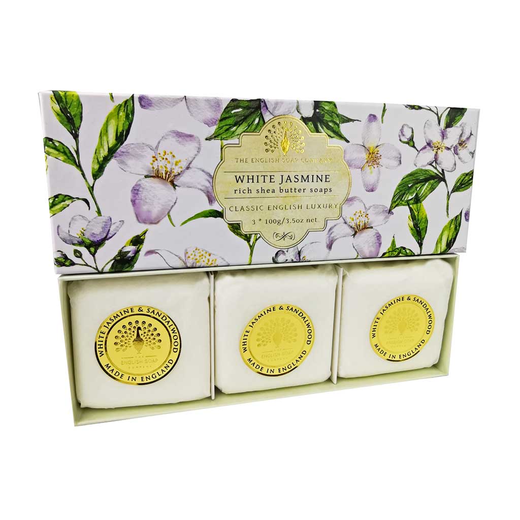 White Jasmine Triple Soap Gift Box