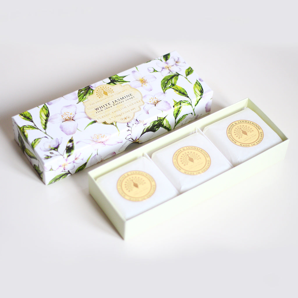 White Jasmine Triple Soap Gift Box