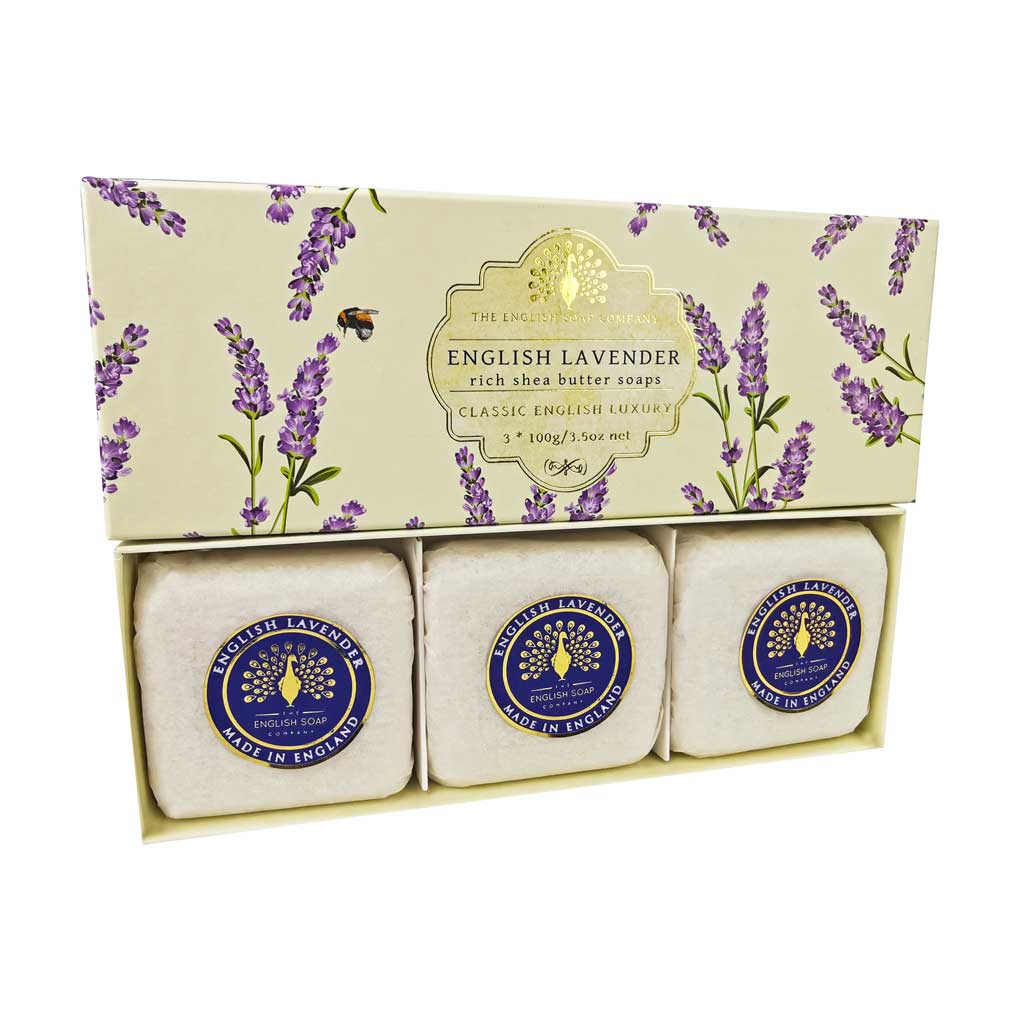 English Lavender Triple Soap Gift Box