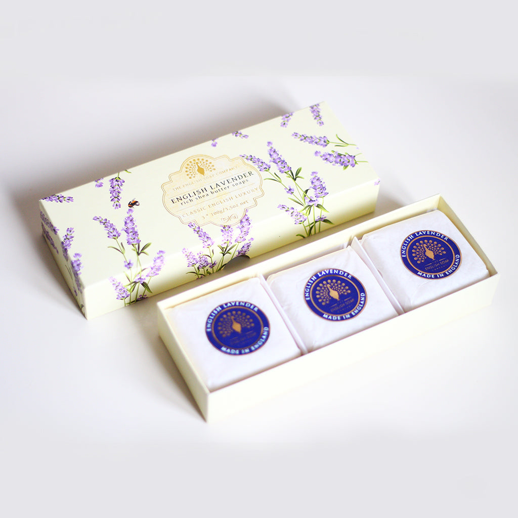 English Lavender Triple Soap Gift Box