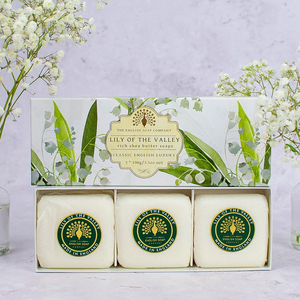 Lily of The Valley Triple Soap Gift Box