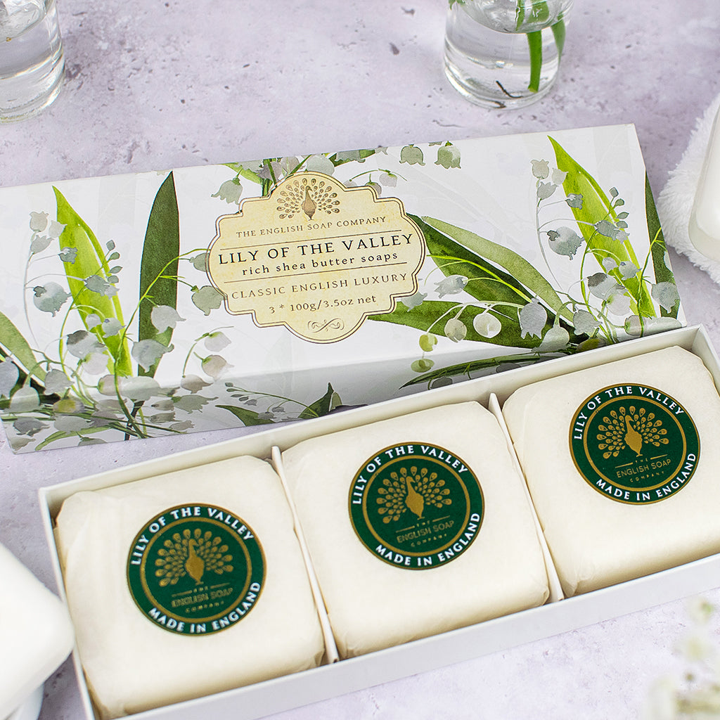 Lily of The Valley Triple Soap Gift Box