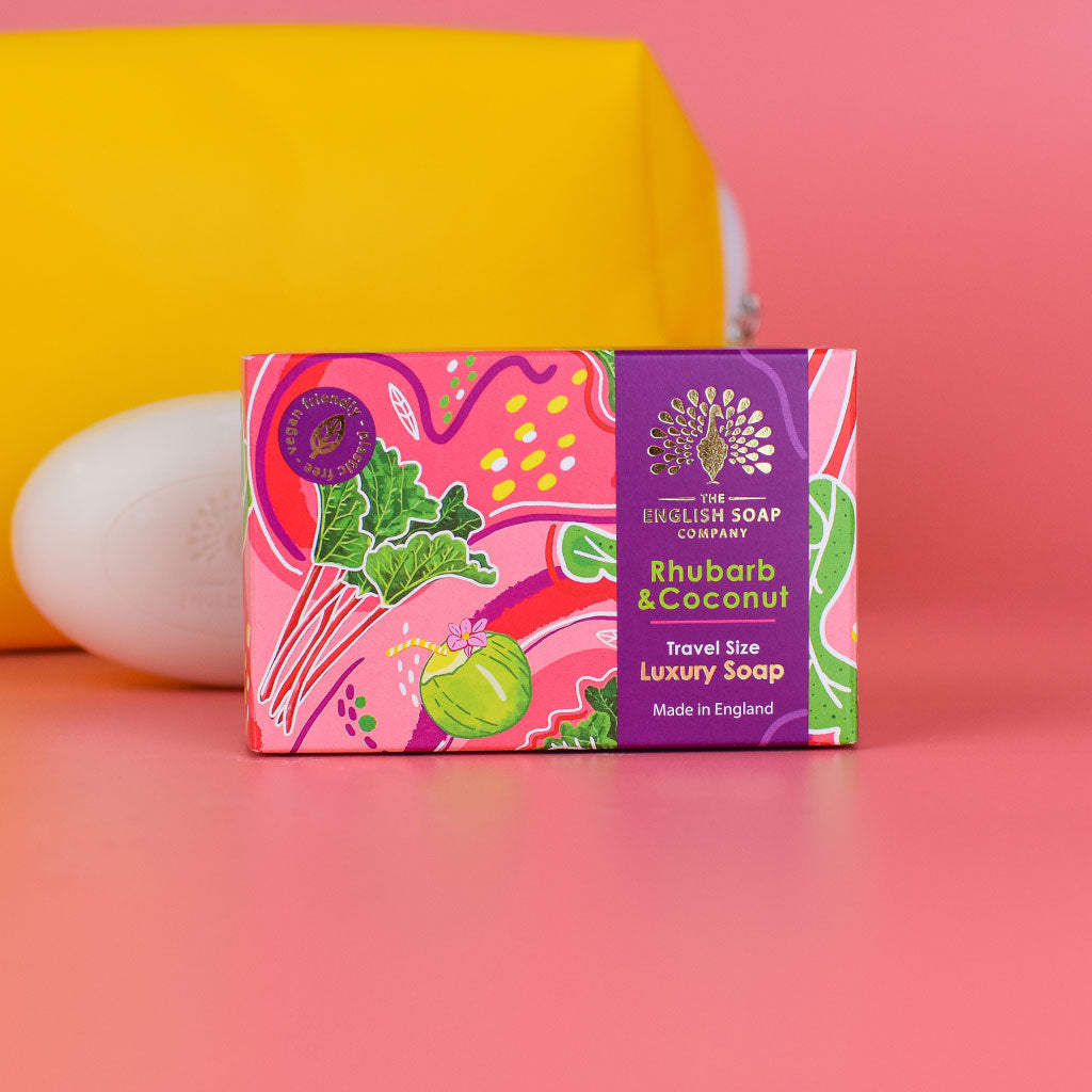 Travel Rhubarb and Coconut Mini Soap